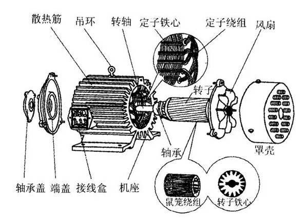 三相異步電動機(jī)的六種分類方法及具體分類。